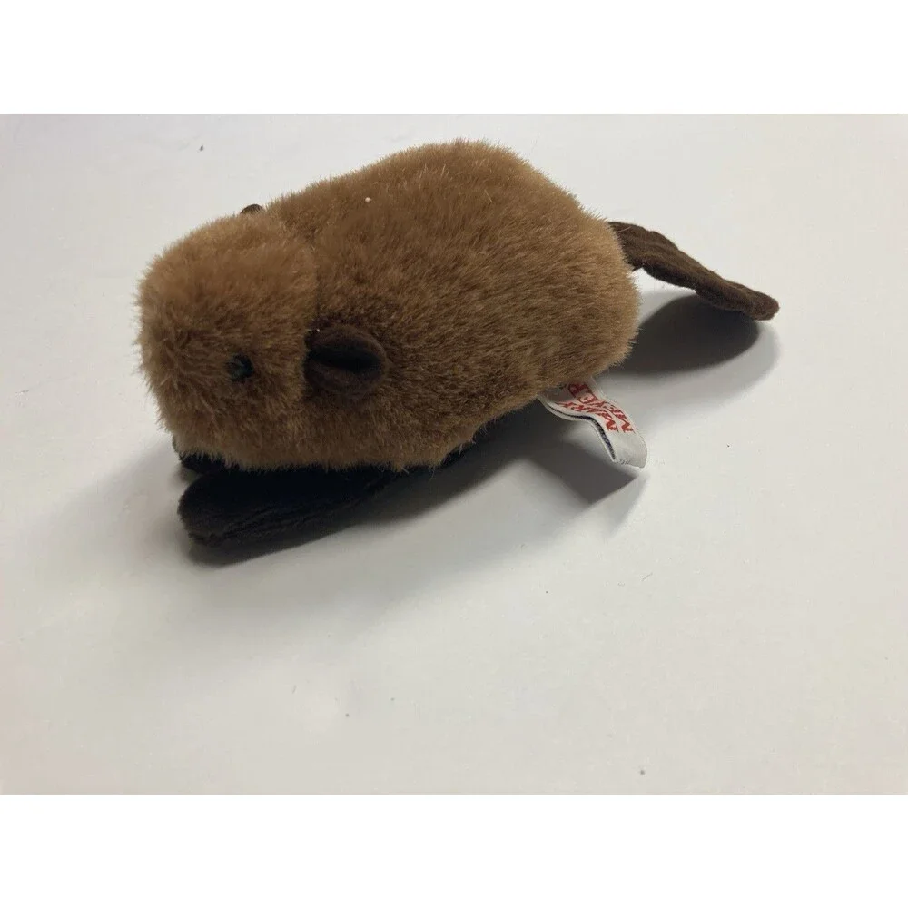 Mary Meyer Vintage 1994 Platypus Mini Beanbag Plush Stuffed Animal Brown